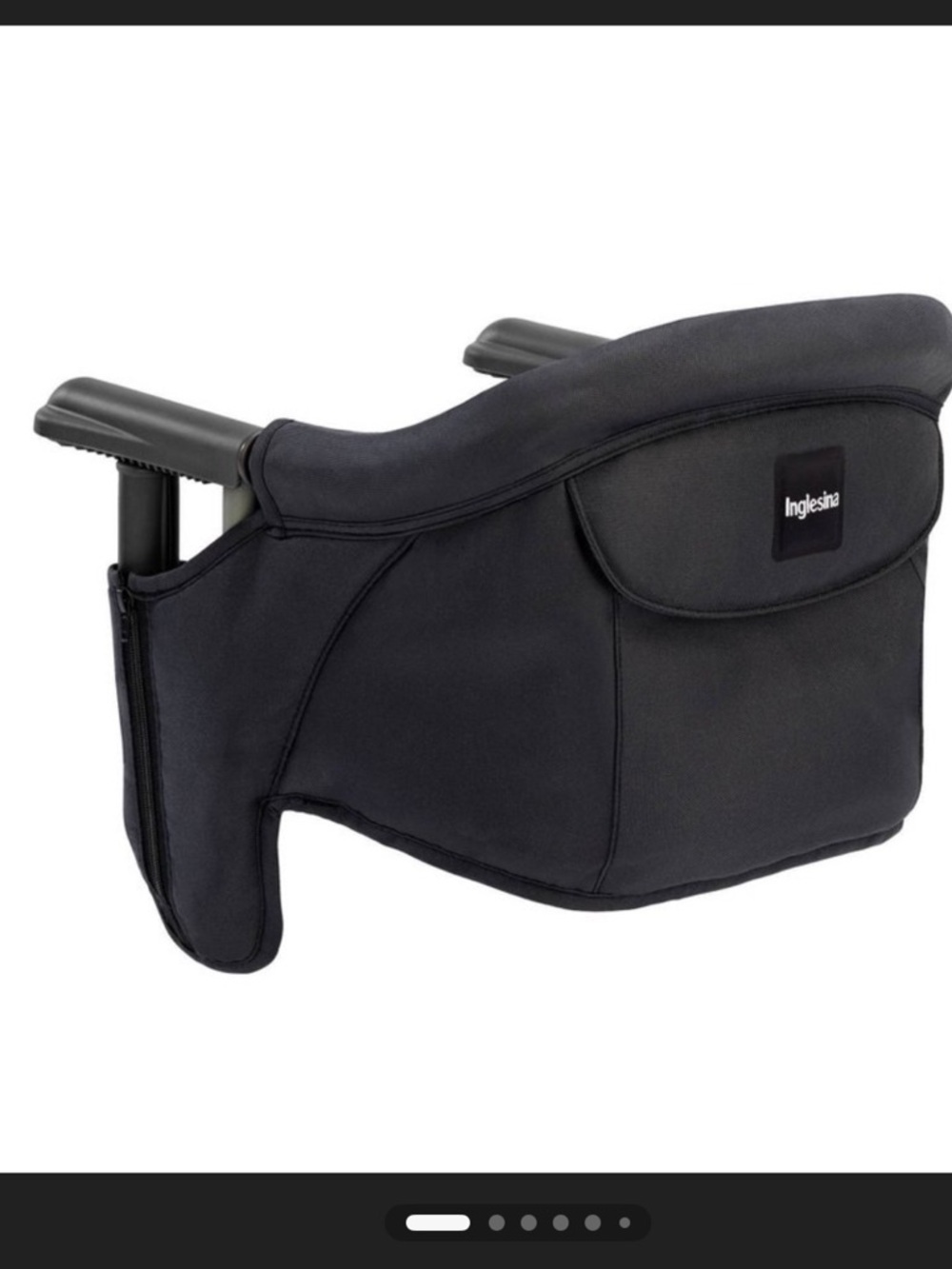 Inglesina Black Clip-On fast instant table High Chair